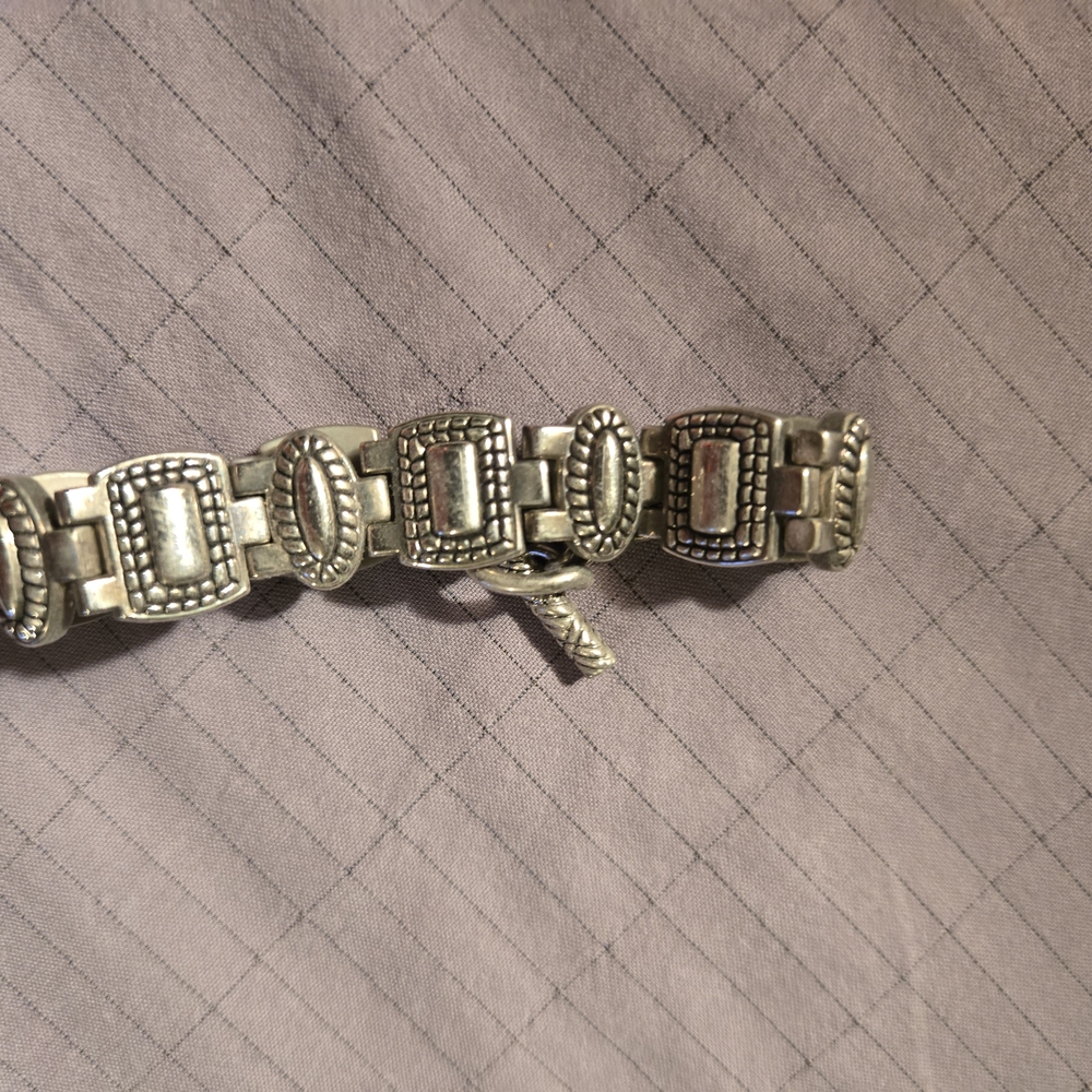 Silver Geometric Bracelet